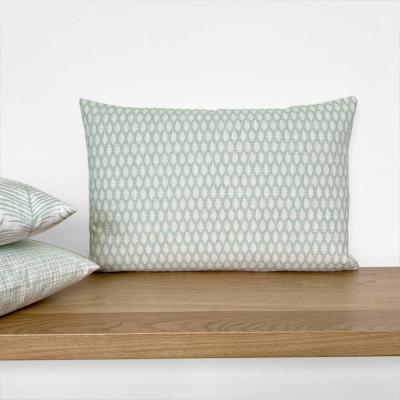 Preview: Kissenhülle NADA Pistazie lemon pastellgrün weiß Sofakissen Kissen Kissenbezug Dekokissen Landhaus 30x50 40x60